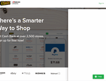 Tablet Screenshot of ebates.com